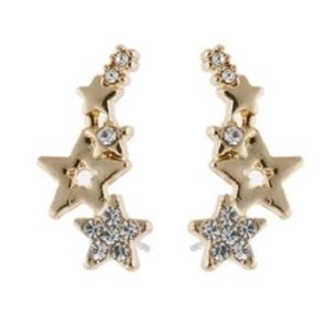 🌟 Starlight Star Bright Ear Climber Earring